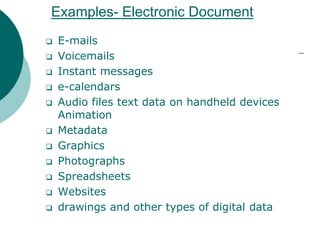 Electronic document management strategies and techniques final | PPTX