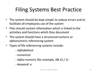Implementing Electronic Filling with Integrated Document Management ...