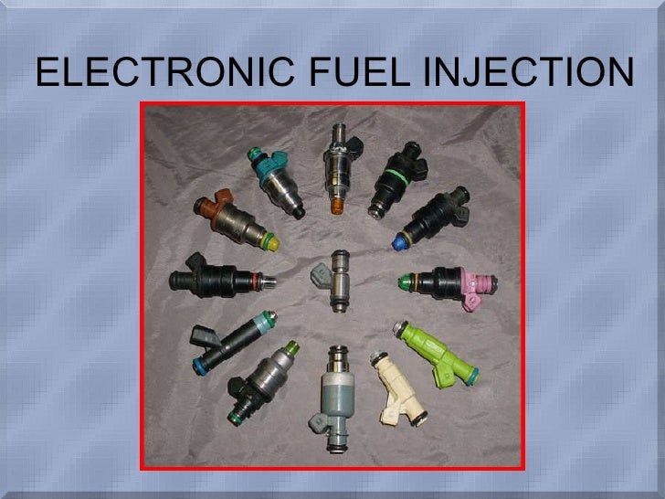 Electronic fuel injection
