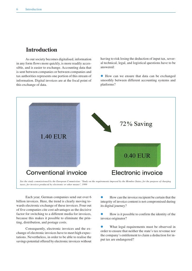 electronic invoices