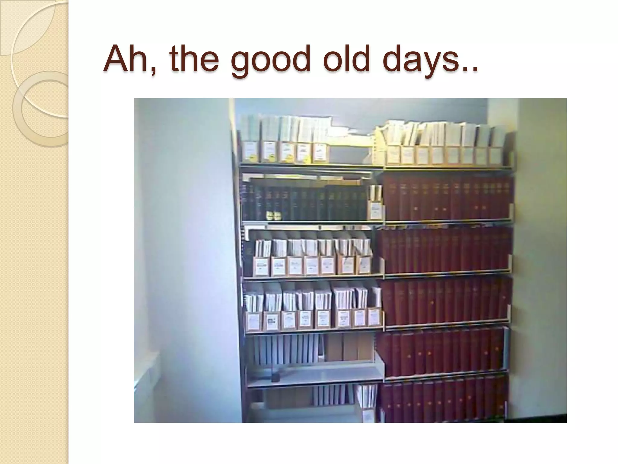 Ah, the good old days..