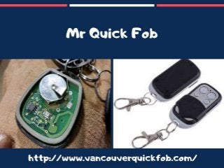 Electronic Key Fob Copy - Mr Quick Fob