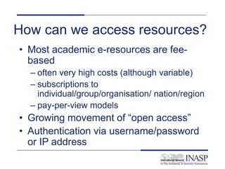 Electronic library and information resources | PPT