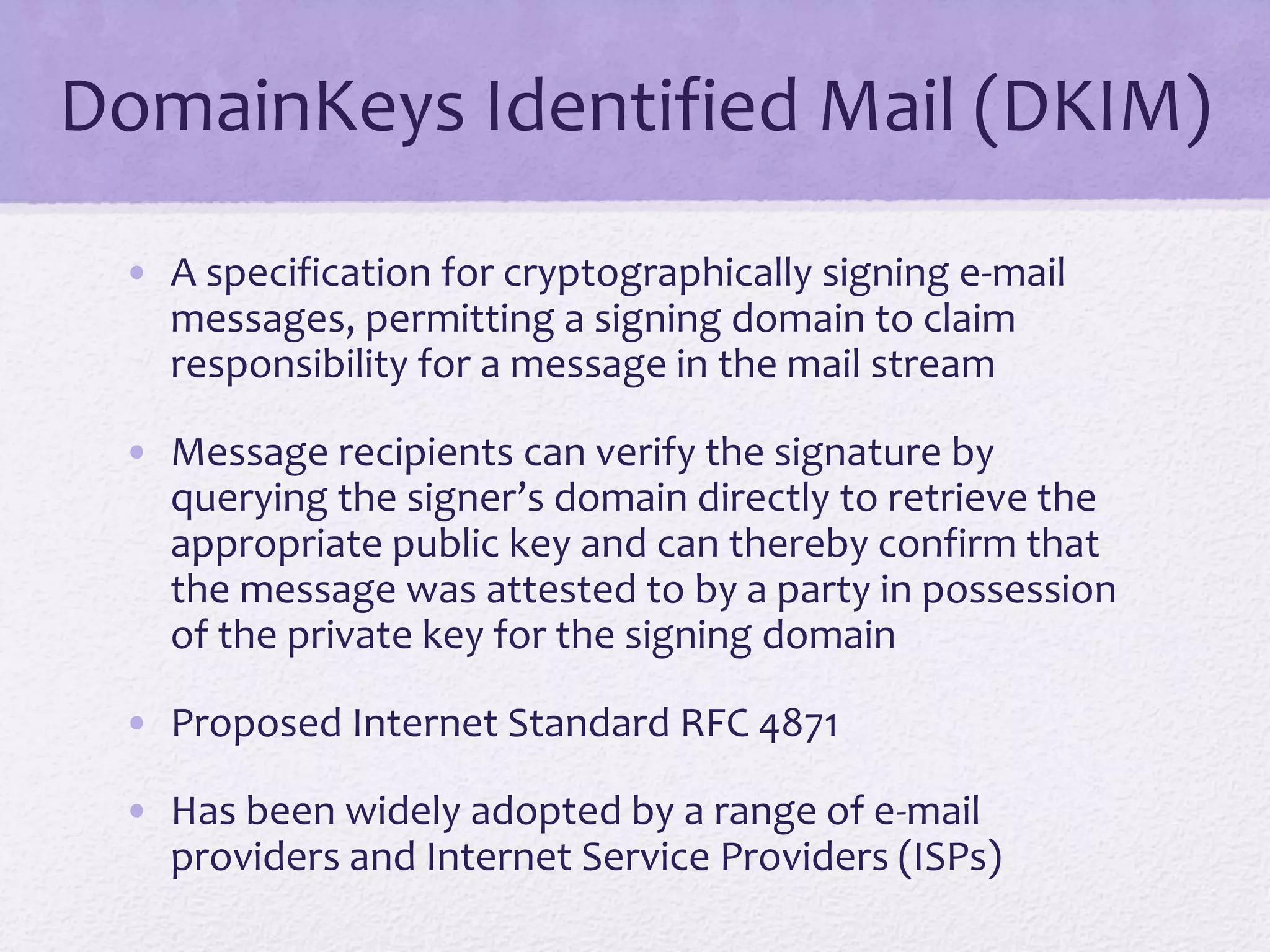 Electronic mail security | PPT