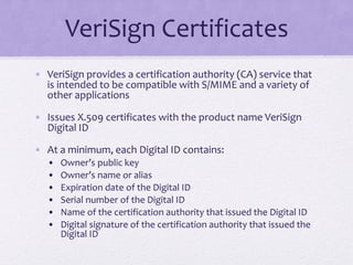 Verisign Key Electronic mail security | PDF