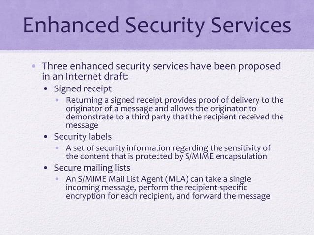 Electronic mail security | PPT