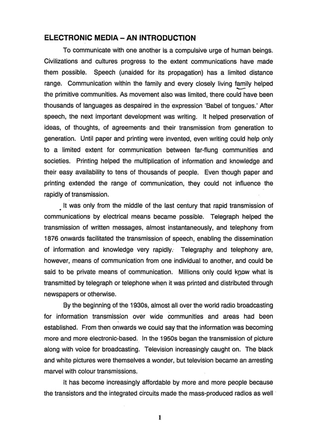 An Introduction to Electronic Media PDF