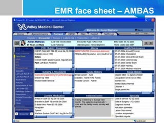 EMR face sheet – AMBAS
 