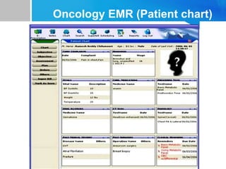 Oncology EMR (Patient chart)
 