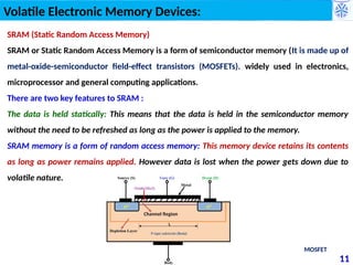 Electronic memory devices FOR DIFFERENT APPLICATIONS | PPTX
