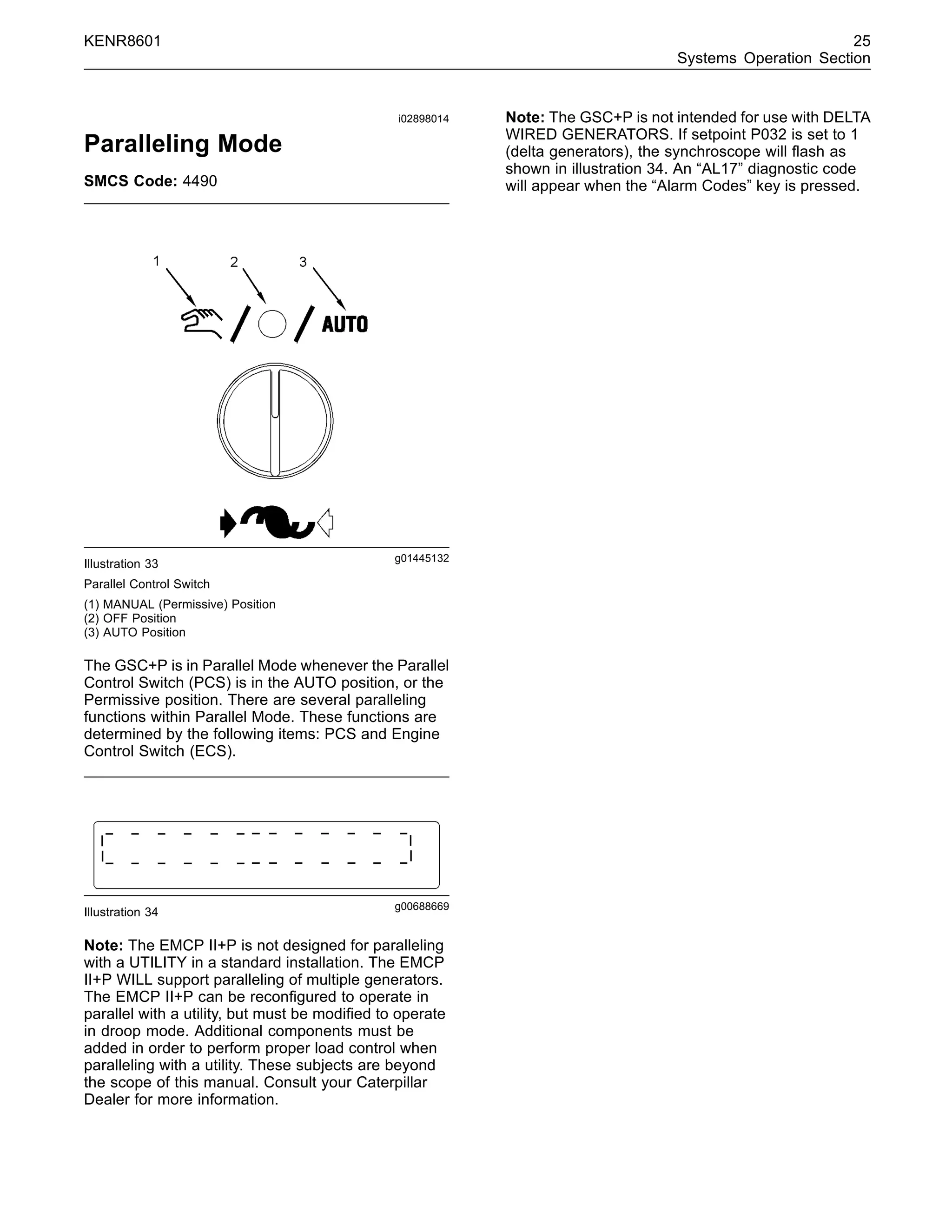 Electronic modular control panel ii + paralleling emcp ii + p systems