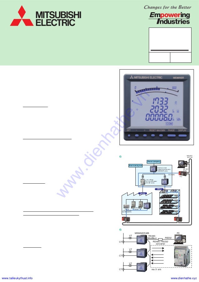 Electronic multi measuring instrumentme96 series brochure dienhathe.…