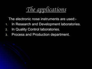 Electronic nose | PPT