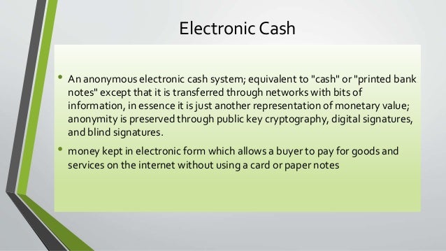 Electronic Payment