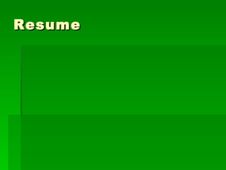 Resume 