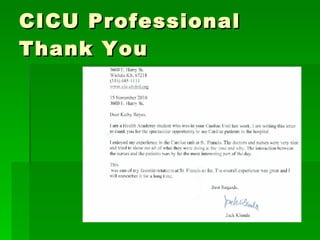 CICU Professional Thank You 