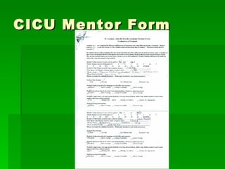 CICU Mentor Form 