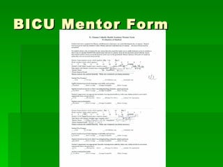 BICU Mentor Form 