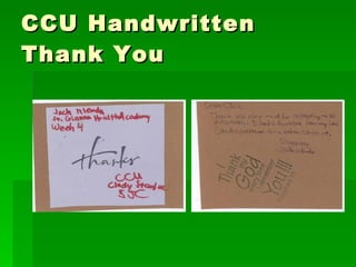 CCU Handwritten Thank You 