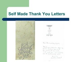 Self Made Thank You Letters 
