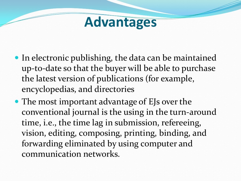 Electronic publishing