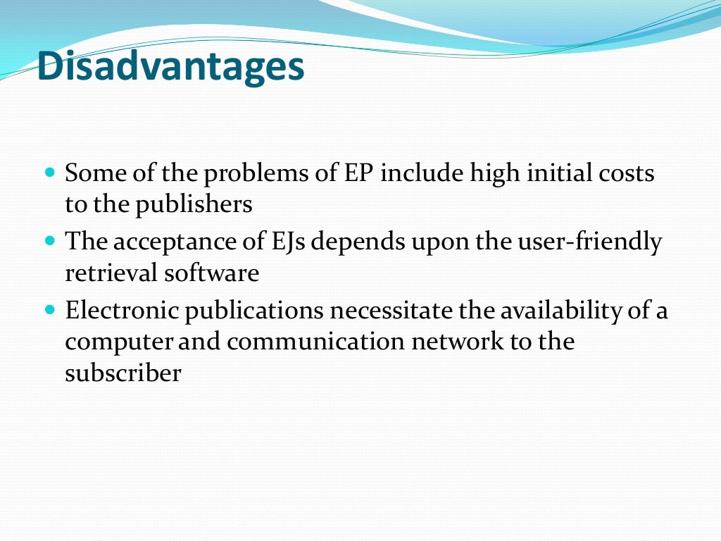 Electronic publishing