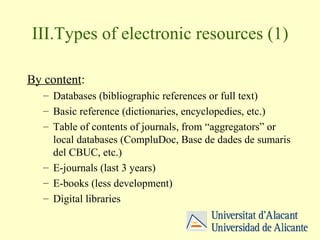 Electronic resources in academic libraries | PPT