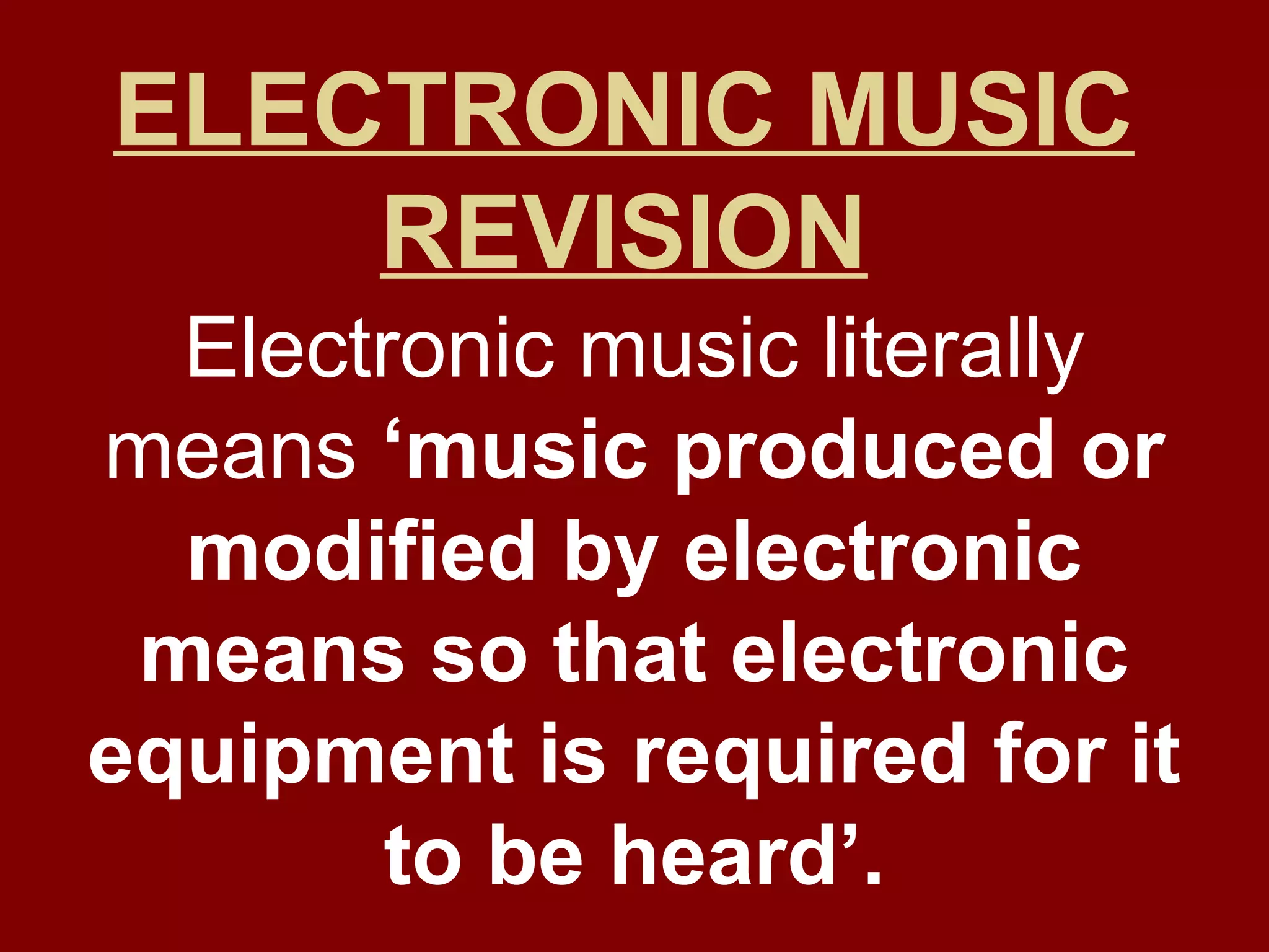 Electronic revision PPT