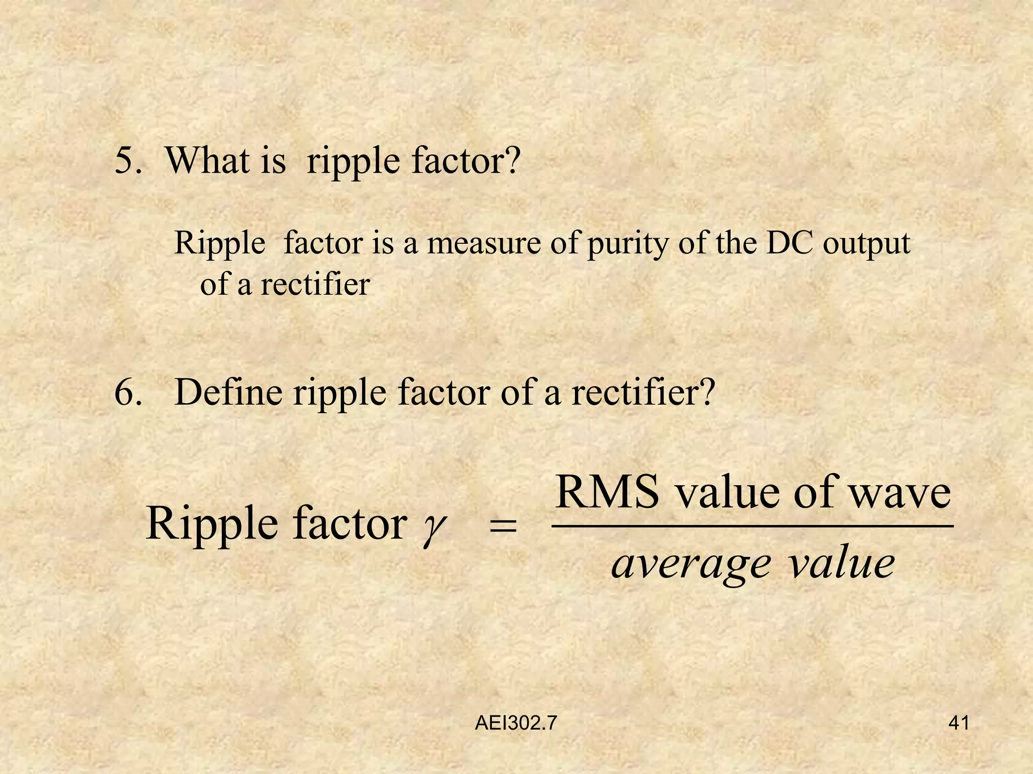 Rectifiers | PPT