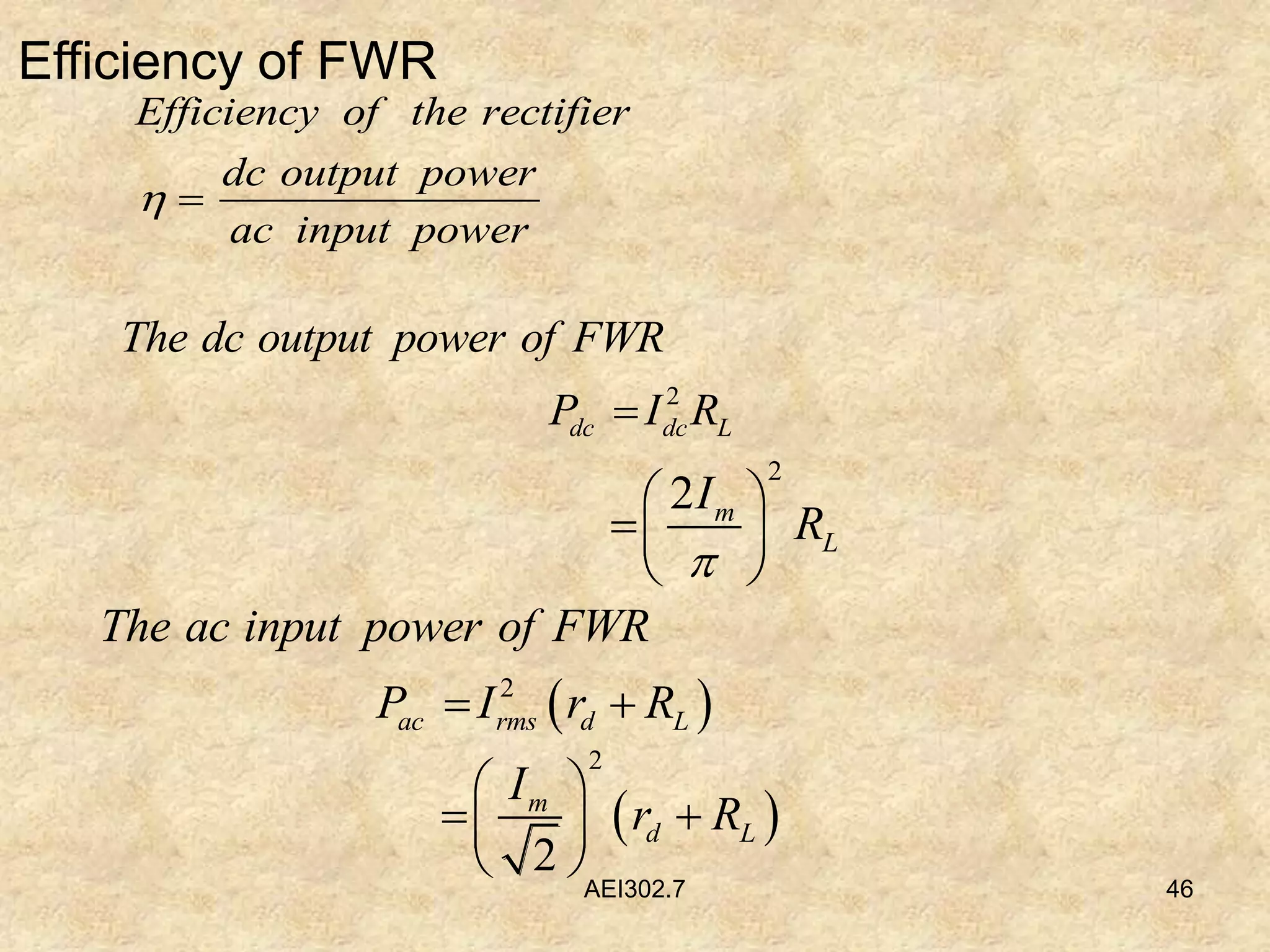 Rectifiers | PPT