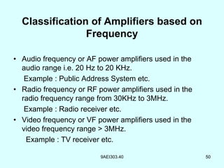 power amplifiers