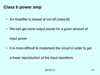 power amplifiers