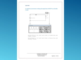 Electronics-I Practical Lab Work