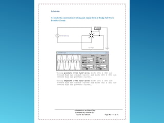 Electronics-I Practical Lab Work