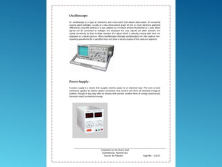 Electronics-I Practical Lab Work
