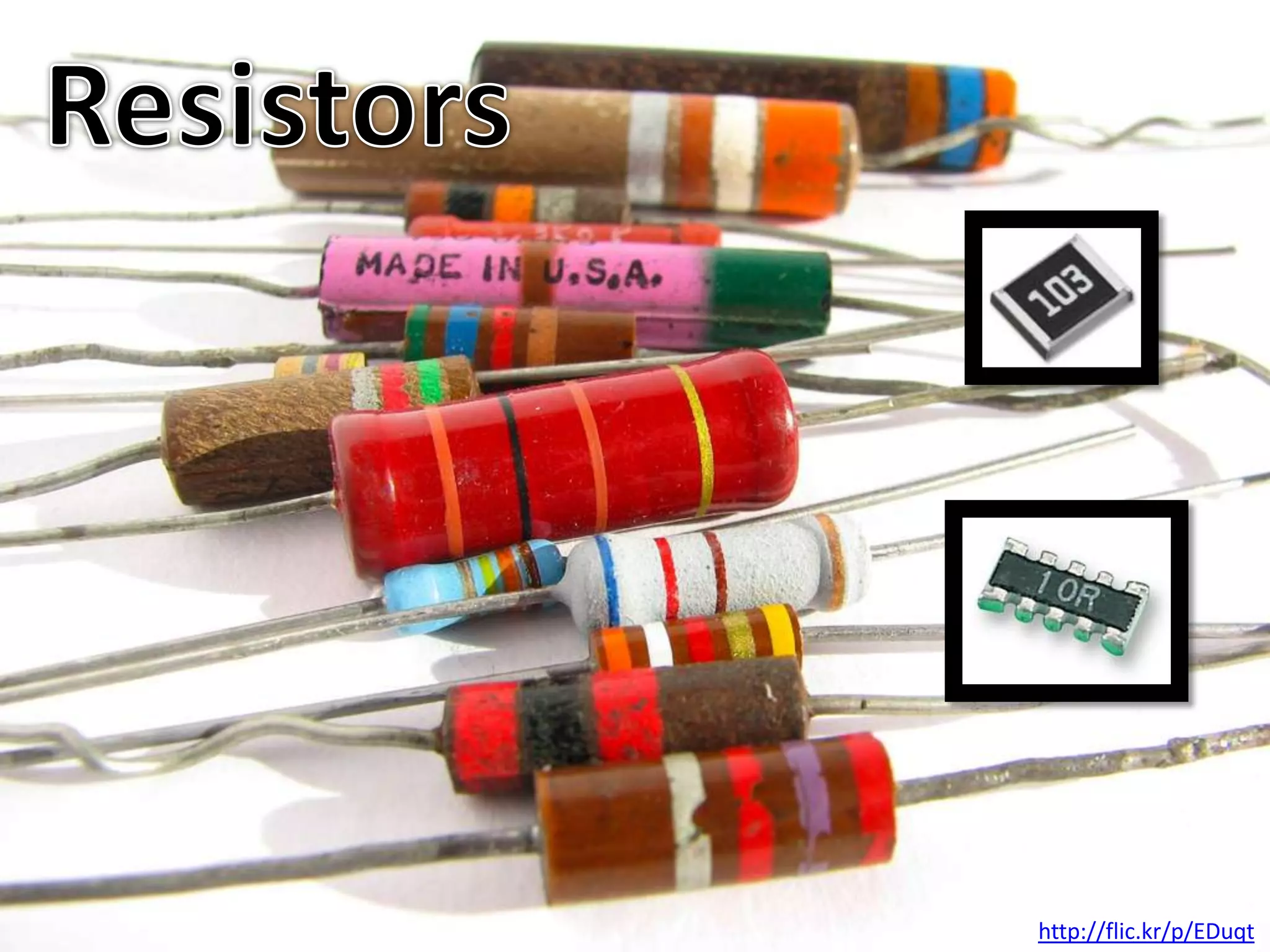 ResistorsParallelConnectionSeries ConnectionMAKE Presents: The Resistor - http://youtube.com/watch?v=-td7YT-Pums