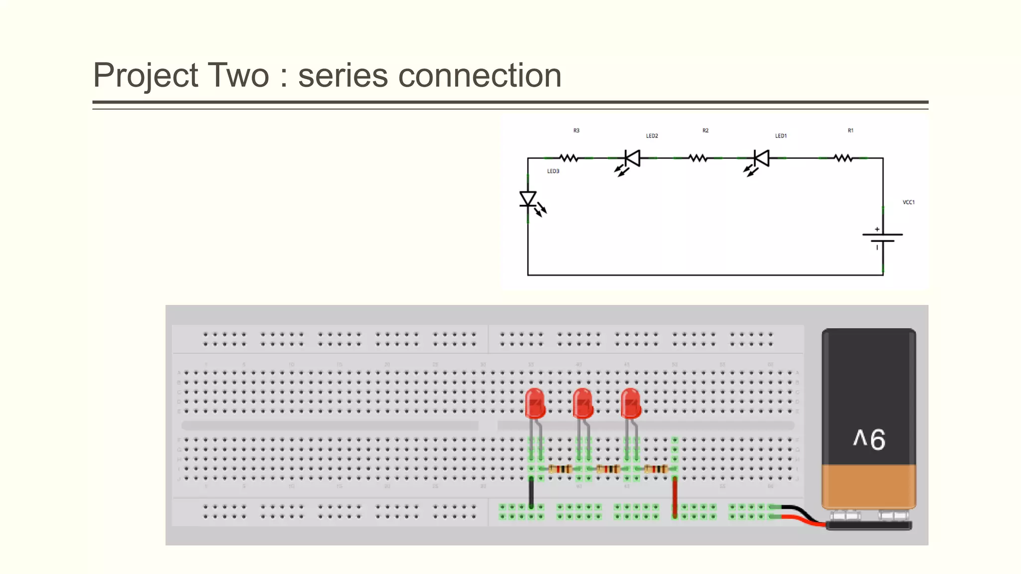 Project Two : series connection
 