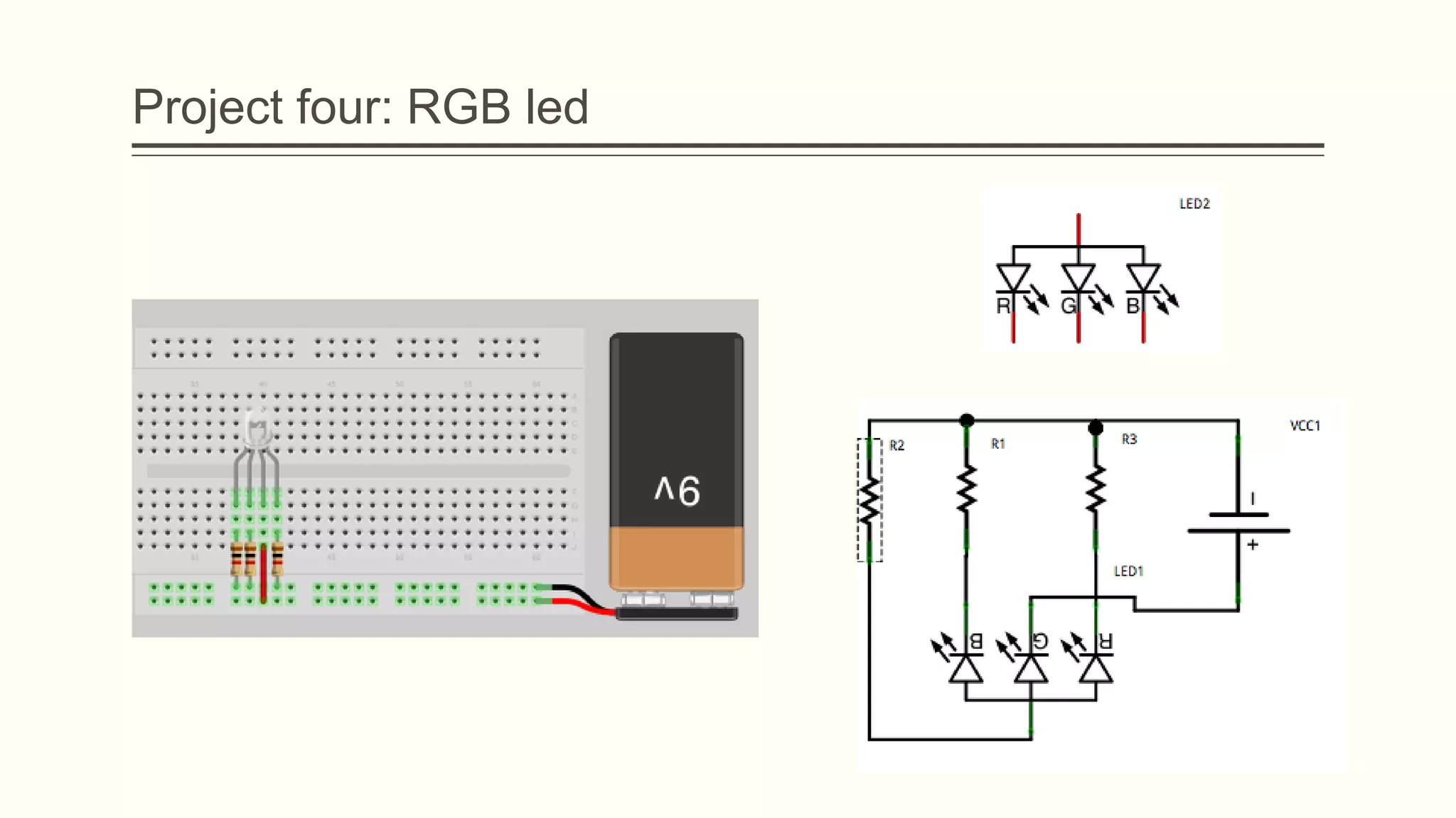 Project four: RGB led
 