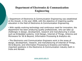 Best College For Electronics Communication Engineering In Faridabad