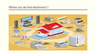 Where can we find electronics ?