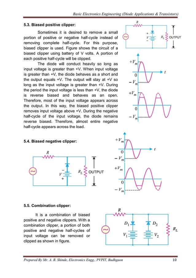 Diode Applications & Transistor Basics