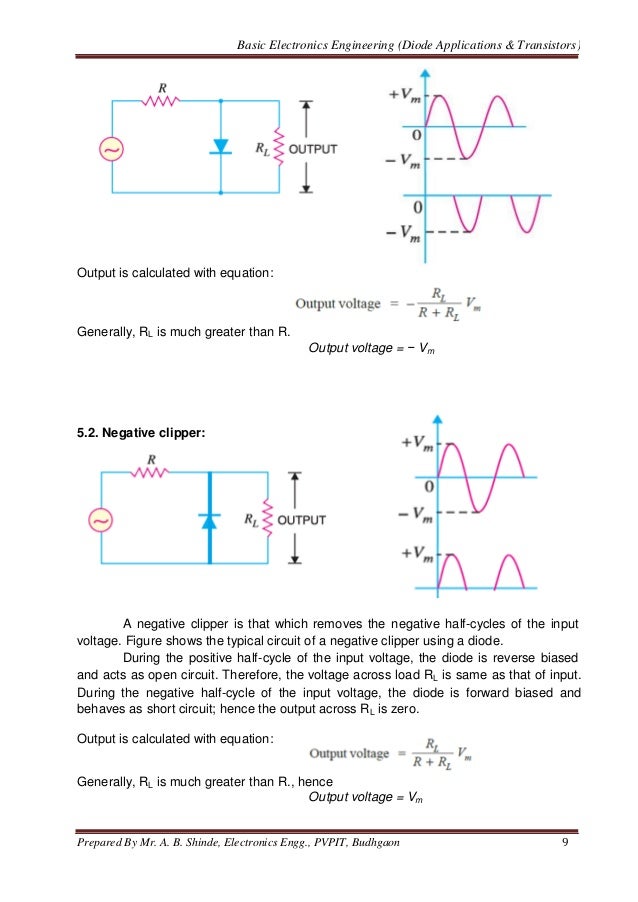 Diode Applications & Transistor Basics