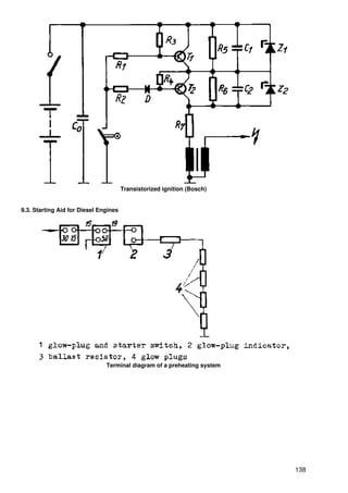 Transistorized ignition (Bosch)


9.3. Starting Aid for Diesel Engines




                               Terminal diagram of a preheating system




                                                                         138
 