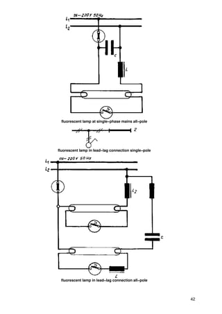 fluorescent lamp at single−phase mains all−pole




fluorescent lamp in lead−lag connection single−pole




 fluorescent lamp in lead−lag connection all−pole




                                                      42
 