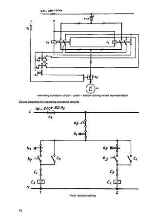 reversing contactor circuit − push − button locking mixed representation

Circuit diagrams for reversing contactor circuits




                                         Push−button locking




95
 