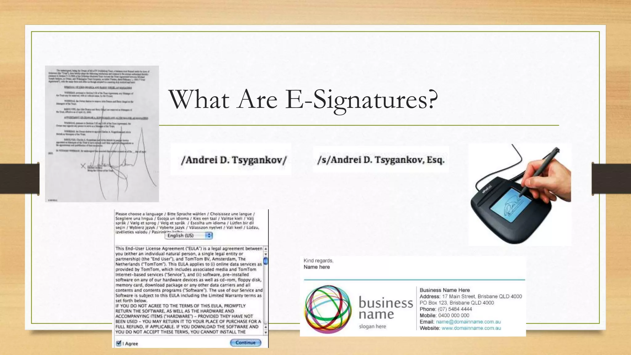 What Are E-Signatures?
 