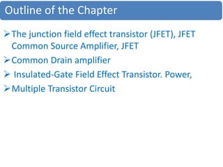Comprehensive Lecture on Field Effect Transistors (FET) and Their ...