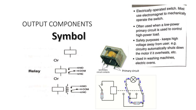 Electronics lesson output components | PPT