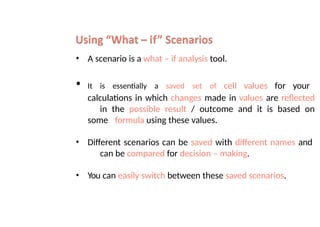 Electronic Spreadsheet Notes.. Libre office | PPTX