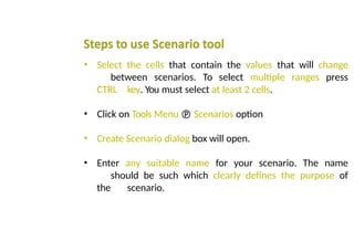 Electronic Spreadsheet Notes.. Libre office | PPTX